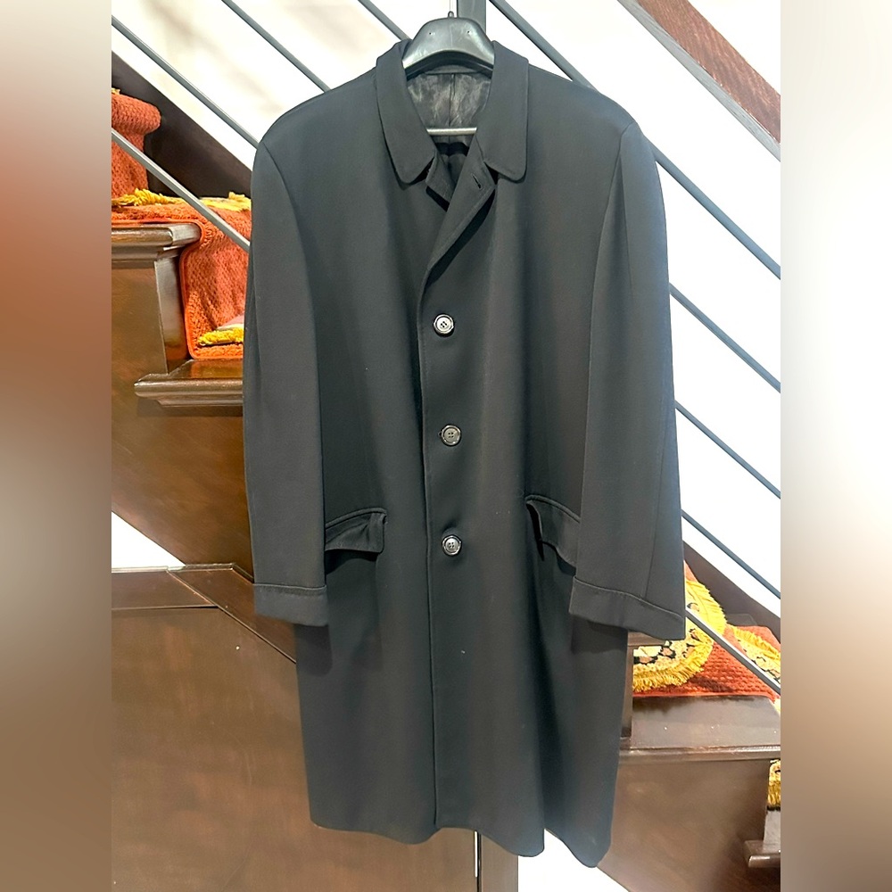 Custom tailored wool overcoat